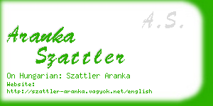 aranka szattler business card